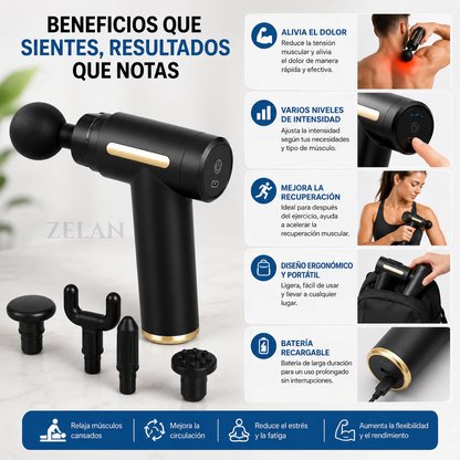 pistola masajeadora 4 en 1